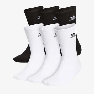 Adidas Originals long socks 6-pack black/white 8-12m - Picture 1 of 3