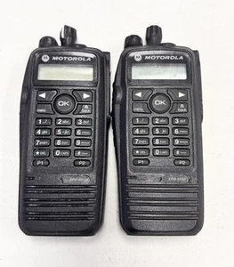 *Lot of 2* Motorola TRBO XPR6550 UHF 403-470 MHz AAH55QDH9LA1AN *NO BATTERIES* - Picture 1 of 4