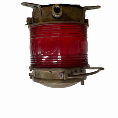 Luz de navegación náutica roja vintage - cableada y lista para instalar Foto 1 de 4