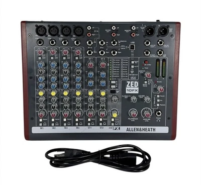 Allen & Heath ZED-10FX - 6-Channel Multipurpose Mini USB Mixer with Effects - Image 1 of 4