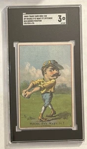1800's H804-15 Red Border Position Victorian trade card Where Want it? - SGC 2 - Picture 1 of 3
