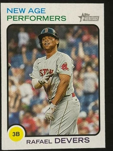 2022 Topps Heritage New Age Performers NAP-6 Rafael Devers Listing B - Bild 1 von 2