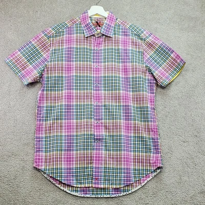 Robert Graham Knowledge Wisdom Truth Shirt Men's XL Multicolor Plaid Button-Up - Image 1 of 4
