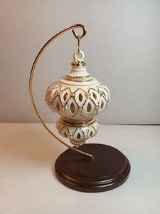 Lenox Gold Club Florentiner Ornament Weihnachten 24k Gold und Perlen - Bild 1 von 13