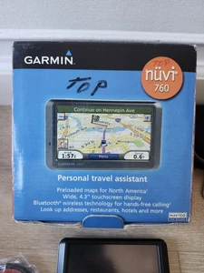 Garmin Nuvi 760 Automotive Mountable 4.3" Touchscreen GPS BIN#29 - Picture 1 of 10