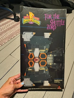 Vintage 1994 Power Rangers Tor The Shuttle Zord Origami Paper Art FACTORY SEALED - Image 1 of 4