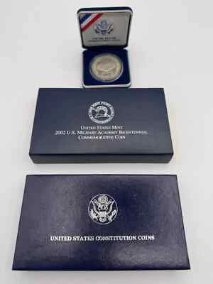 2002 US Mint Military Academy 200th Anniv. Bicentennial Coin UNC Silver Dollar - Image 1 of 4