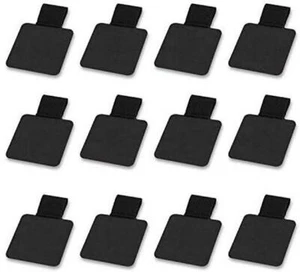 12 Pack Notebook Pen Loop Holder Self-Adhesive Pencil Holders Elastic Loop Black - Picture 1 of 12