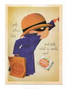 Trick or Treat for Dubble Bubble Gum Advertisement Reproduction Postcard - Imagen 1 de 2