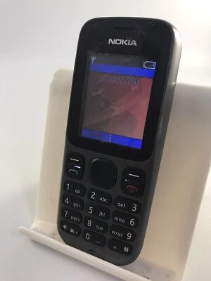 Nokia 100 1.8" Grey Simple Mobile Phone Handset Cracked (Locked Sim/Description) - Image 1 of 4