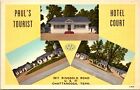 Postcard Pauls Tourist Hotel Court Ringgold Road Chatanooga Tennessee B171