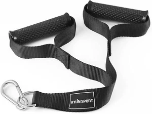 Long Stirrup Handle with Metal Carabiner Cable Machine Attachments Resistance AU - Picture 1 of 9