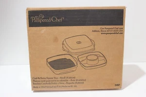 THE PAMPERED CHEF Small Cool And Serve Square Tray Plastic # 2487 - Picture 1 of 8