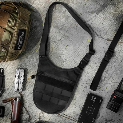 Tactical Underarm Chest Crossbody Sling Bag Concealed Carry Pistol Bag EDC Pouch - Image 1 of 4