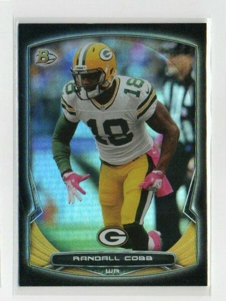 2014 Bowman BLACK HOLO FOIL RANDALL COBB GREEN BAY PACKERS - Image 1 of 1