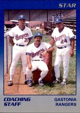 1989 Gastonia Rangers Star #NNO Orlando Gomez Jim Crawford Oscar Acosta NM Card
