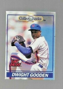 1991 Line Drive Collect-A-Books  Baseball Card #17 DWIGHT GOODEN  Mint