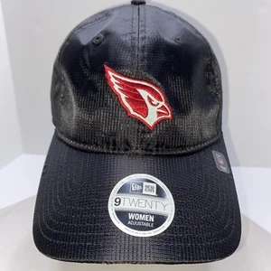 Arizona Cardinals Womens New Era 9twenty Adjustable Strapback Cap Hat Black/Red - Picture 1 of 14