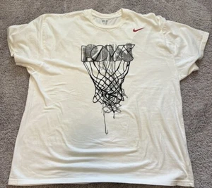 Nike Herren 2XL Basketball Grafik T-Shirt weiß kurzarm - Bild 1 von 7