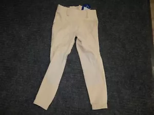NWT Ariat Heritage Girls Youth Knit Knee Patch Pants Breeches Tan Size 8 - Picture 1 of 7