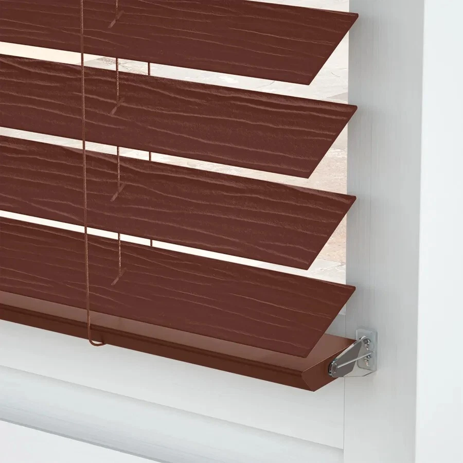 Persianas Select - 2 madeira sintética - Persianas para portas francesas - Bétula vermelha - 24 x 36 x 2 pol - Imagem 1 de 4