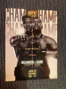 New UFC 270 Official Poster Francis Ngannou Ciryl Gane