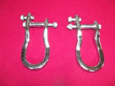 Chevrolet Silverado 1500 2019-2020 ganchos de remolque parachoques delantero cromado 84195899 OEM Foto 1 de 4