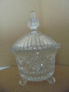 Plato de caramelo vintage cubierto de cristal - Imagen 1 de 4