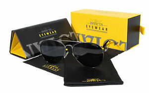 INVICTA Sunglasses I 22523-AVI-01 Black Stainless Steel, UV400, 62mm