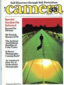 CAMERA 35 MAGAZINE AUG 1977 SPECIAL SECTION ON INFRARED AMATEURS FIRST - Picture 1 of 1