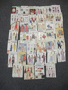Vintage Mixed Lot of 40 Sewing Patterns - Women's Patterns - Picture 1 of 10