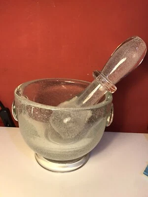 VETRO MURANO BUBBEL MORTAIO BULLICANTE SEGUSO TOSO DAUM BAROVIER - Immagine 1 di 4