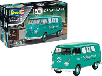 Revell Modello In Scala 1:24 Volkswagen T1 Bus 150 Anni Di Vaillant - 05648 - Immagine 1 di 3
