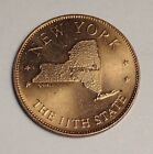 NEW YORK  1969 Shell Oil States of the Union Bronze Game Token Coin