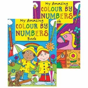 Colour By Numbers Book - A4 Kids Childrens Activity Books Colouring Single Book