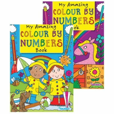 Colour By Numbers Book - A4 Kids Childrens Activity Books Colouring Single Book - Image 1 of 3