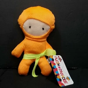 PLush Paradise Toy Factory Orange Ninja Stuffed Animal Plush 8" With Tags - Picture 1 of 5