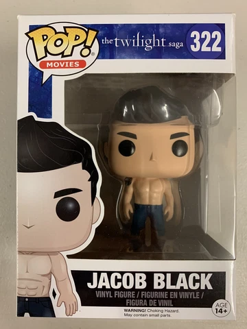 Jacob Black 322 ~ The Twilight Saga ~ Funko Pop Vinyl ~ NEAR MINT + Protector Cover
