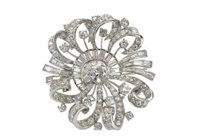 Antique Art Nouveau Diamond Brooch/Pendant - Picture 1 of 2