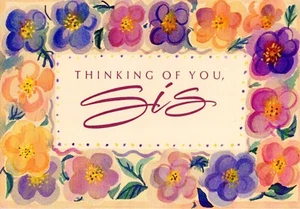 Tarjeta pensativa FELIZ DÍA DE LA MADRE PARA HERMANA de Gibson Greetings + Sobre - Imagen 1 de 4