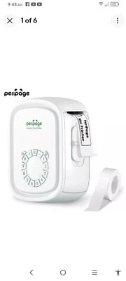Peripage P10pro Wireless Label Printer, Bluetooth Connection (White) - Image 1 of 4