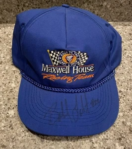 VTG Bobby Labonte #22 Maxwell House Coffee Racing Team Snapback Hat Autugraphed - Picture 1 of 7