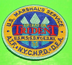 U.S. Marshal's Service  Operation Trident  "93"  4"  Police Patch  Free Shipping