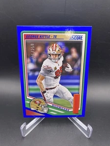 2025 Panini Score NFL George Kittle Blue Showcase /250 49ers  - Picture 1 of 3