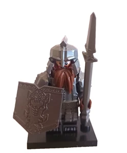 Epic Hobbit/Lord of the Rings High Quality custom Lego Dwarven warrior Figure! - Picture 1 of 1