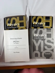 Saxon Physics Bundle Textbook Homeschool Packet Solutions Manual 1st Edition - Picture 1 of 9