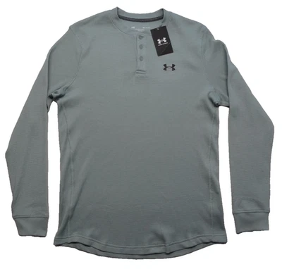 Novo com etiquetas Under Armour Waffle Solto Henley Manga Longa Elástico NOVO 1302356-781 - Imagem 1 de 4