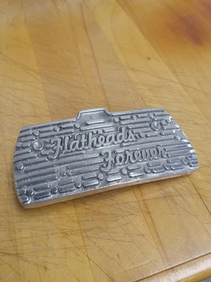 Hebilla de cinturón vintage Flatheads Forever Hot Rod Car  Foto 1 de 4