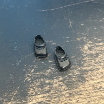 Heidi Ott #XZ762 NEGRO Casa de Muñecas Miniatura Escala 1:12 Un Par de Zapatos para Adolescentes Foto 1 de 2