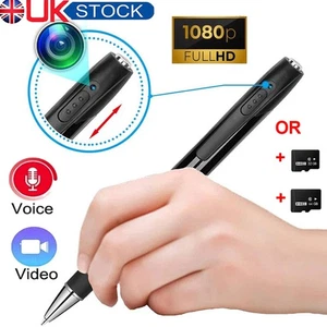 Portable 1080P Camera Recorder Pen Wearable Rechargeable Battery w/32G/64G Card - Picture 1 of 16